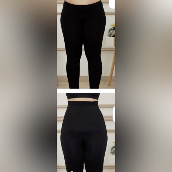 New SHAPERMINT Empetua High-Waisted Shaping Leggings BLACK Shapewear 4XL - Picture 9 of 9